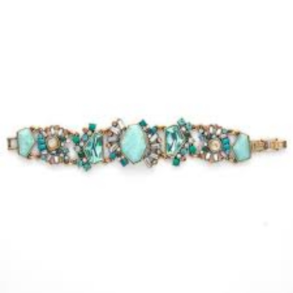 Aquamarine Statement Bracelet